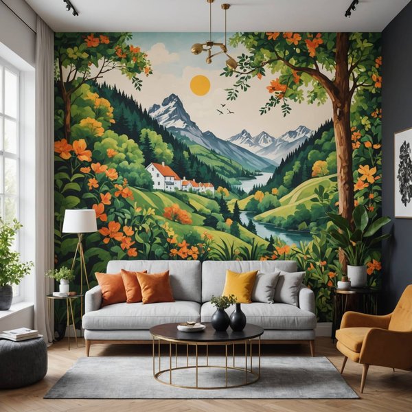 Sublimez votre Intérieur avec une Fresque Murale: L'Art de la Transformation Maison
