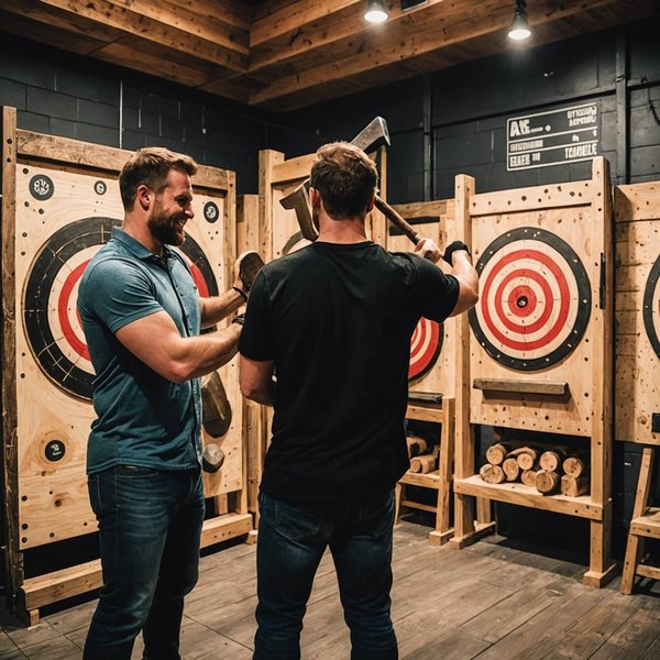 Initiation au Bar & Lance de hache : Découvrez un Team Building Unique pour Booster l'Adrénaline et la Convivialité!
